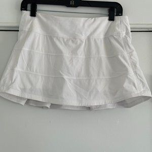 Lululemon Pace Rival Skirt - White - Size 8R
